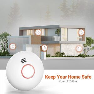 4 Pack Wi-Fi Alarm Receive Alerts with App,Wireless Smart Detector